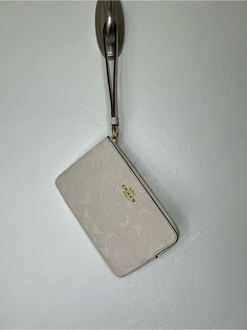 Coach Corner Zip Wristlet